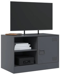 Mobili tv 2 pz antracite 67x39x44 cm in acciaio