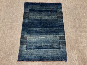 Loribaft Tappeto 120x80 Blu (Iran) Annodato A Mano