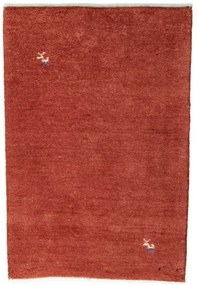 Gabbeh Tappeto 90 x 60 Rosso (Iran) Annodato A Mano