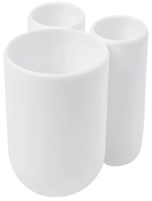 Bicchiere di plastica bianco per spazzolini da denti Touch - Umbra