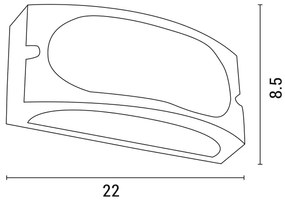 Applique da esterno 1xE27/10W/230V IP54 grigio