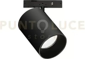 Deva spot nero led cob bridgelux 8 w 30° on-off 750 lm 3000 k d.4,5cm