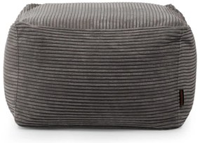 Puof a sacco marrone scuro con rivestimento in velluto a coste Softbox MooG – SLOWDOWN