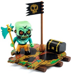 Arty Toys - Pirata Skull con zattera e cassa