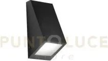 Applique popup nera in metallo ip44 1 luce attacco gu10 71x69x145mm