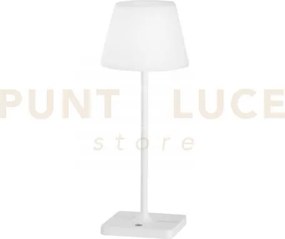 Lampada da tavolo ricaricabile led jammin bianca 2,2w 60lm 3000k di...