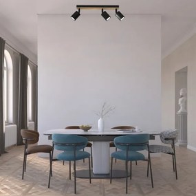 Faretto TERRA 3xGU10/8W/230V nero/quercia