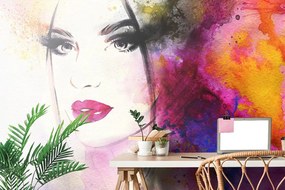 Carta da parati – Ritratto femminile alla moda