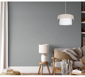 Lampadario a sospensione con filo NATA 1xE27/60W/230V beige