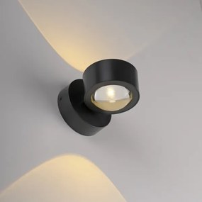 Schöner Wohnen 19331-18 - Lampada da parete LED CHIA 2xLED/2W/230V, nero