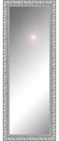 Specchio rettangolare in legno argento 125 x 40 cm