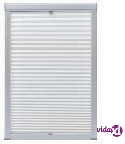 vidaXL Tenda Plissettata Oscurante Bianca C04