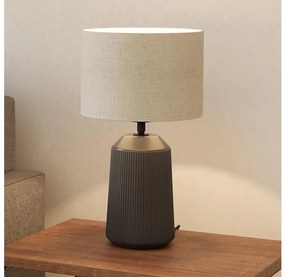 Eglo 900824 - Lampada da tavolo CAPALBIO 1xE27/40W/230V grigio