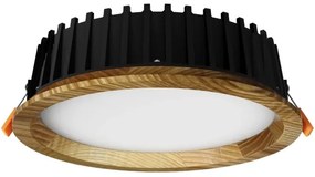 APLED - Lampada LED RONDO WOODLINE LED/6W/230V 3000K diametro 15 cm cenere legno solido