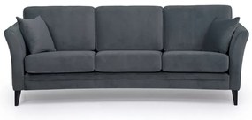 Divano in velluto grigio 237 cm Eden - Scandic