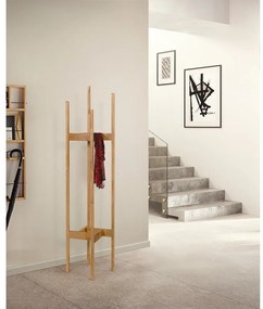 Appendiabiti in rovere massiccio Hilbert - Woodman