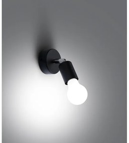 Sollux SL.1120 - Lampada da parete FORNES 1xE27/60W/230V nero