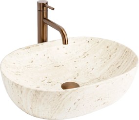 Lavabo da appoggio Rea Amelia Saturn 48