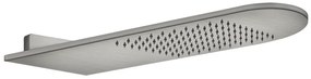 Soffione doccia a parete cromo Steel brushed 239 Inverso 45163 Gessi