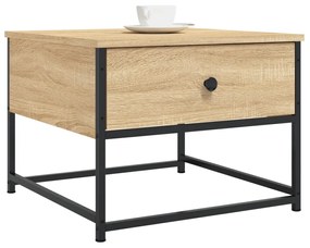 Tavolino da salotto rovere sonoma 51x51x40 cm legno multistrato