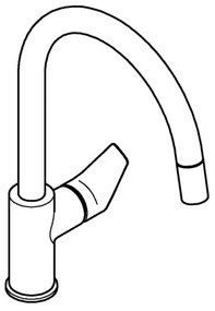 GROHE 30550000 - Rubinetto da cucina START EDGE 357 mm, cromato lucido