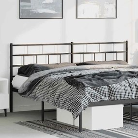 Testiera İn Metallo Nero 180 Cm /