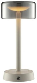 Brilliant - Lampada da tavolo LED a sfioramento dimmerabile ricaricabile RAZOR LED/2,5W/5V 2700K IP44 grigia