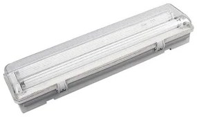 Plafoniera Stagna LED EDM Grigio 2 x 9 W