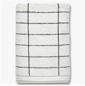 Asciugamano in cotone bianco 70x140 cm Tile Stone - Mette Ditmer Denmark