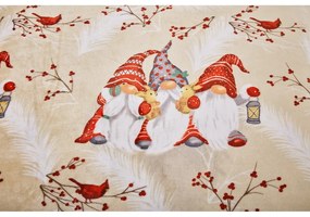 Biancheria da letto marrone chiaro in micropile per letto singolo 140x200 cm Goblin – My House