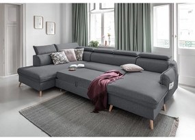 Divano letto angolare grigio scuro (angolo sinistro) Sweet Harmony - Miuform