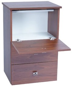 Mobile stiro asse scomparsa legno Noce - 1 anta 2 cassetti