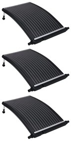 Pannelli Solari Termici Curvi Per Piscina 3 Pz 110x65 Cm /