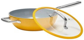 Padella wok con coperchio/con superficie in ceramica ø 28 cm Meda 3.0 – FABINI