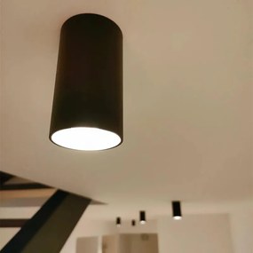 Set di 4 faretti moderni da superficie neri 5,5 cm GU10 50 mm - Tuba