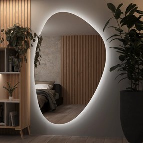 Specchio asimmetrico con luce LED G7