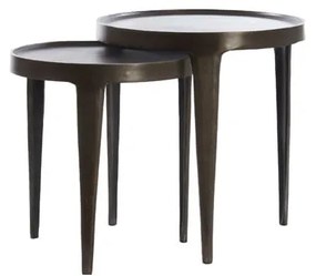 Tavolo rotondo in metallo ø 43 cm Tobias - Light & Living