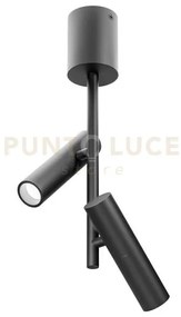 Gfa1455c- faretto spot orientabile 2 luci attacco led 3000k 1010lm ...