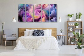 Quadri 5 pezzi – Spirale colorata