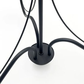 Lampadario a catena ANTON 3xE14/15W/230V nero