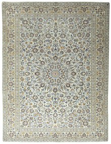 Kashan Tappeto 390 x 300 Beige (Iran) Annodato A Mano