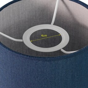 Brilagi - Paralume universale NUBILA E27 15,5x14 cm blu scuro