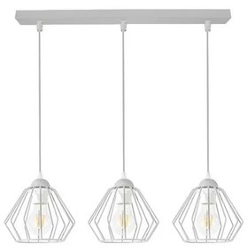 Lampadario a sospensione con filo CEED 3xE27/60W/230V grigio