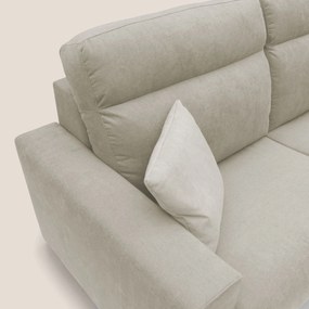 Nikita Divano letto matrimoniale con schienale morbido alto e rivestimento T02 panna