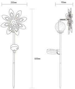 Globo 36575 - LED Solare decorazione LED/0,02W/3V IP44