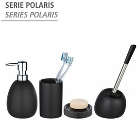 Dispenser di sapone in ceramica nera opaca Polaris - Wenko