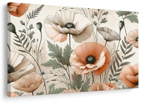 Quadro su tela – Campo pieno di papaveri
