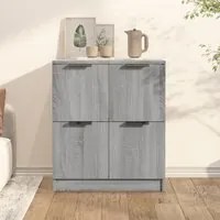 Credenza Grigio Sonoma 60x30x70 cm in Legno Multistrato 816995