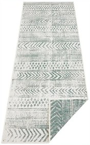Tappeto per esterni verde e crema , 80 x 350 cm Biri - NORTHRUGS