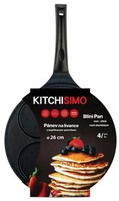 Padella per pancake KITCHISIMO 26 cm nera